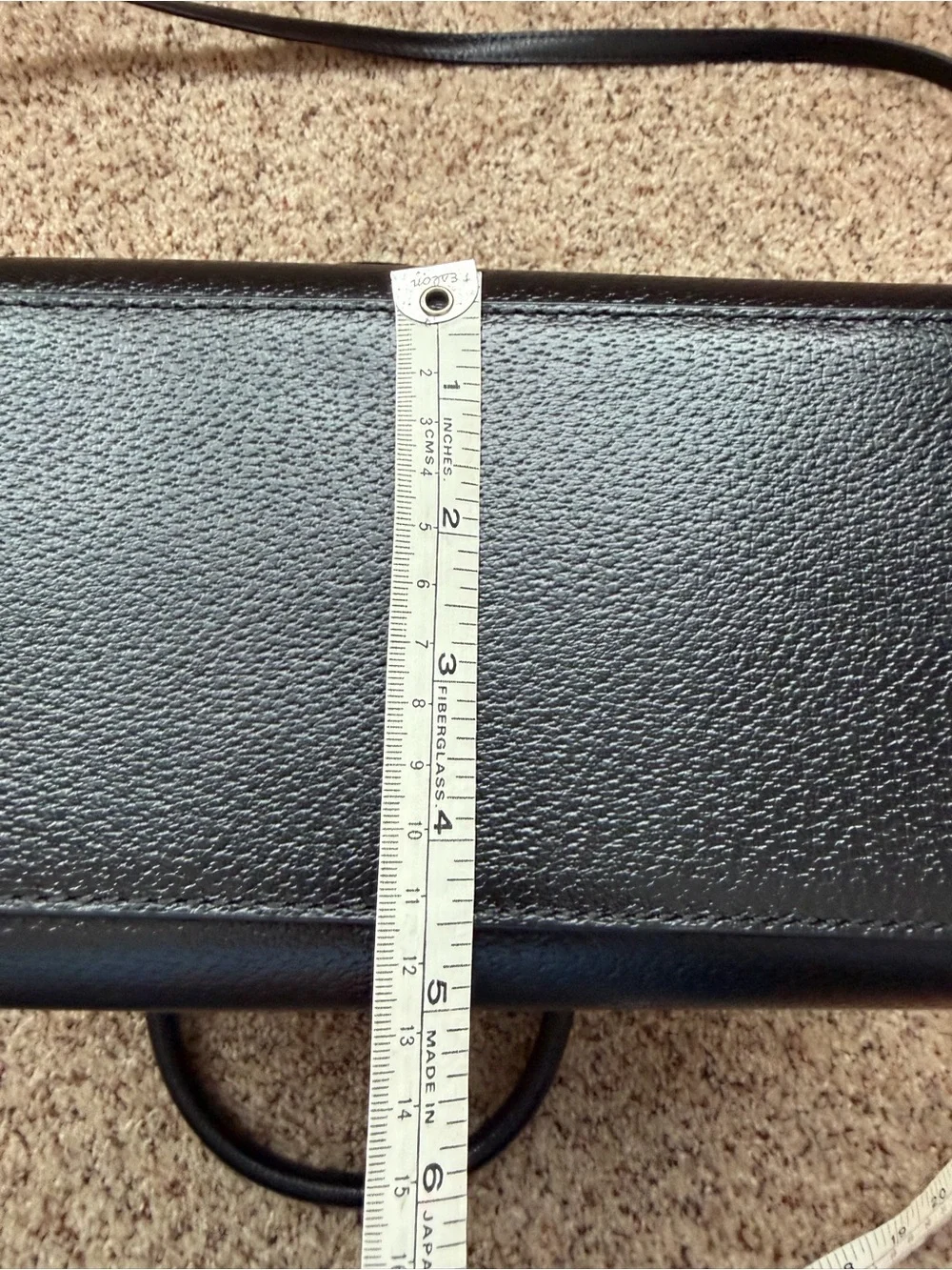 kate spade Black Pebbled Leather Satchel with Top Handles